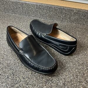 Ecco Black Leather Loafers